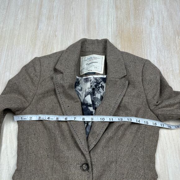 Anthropologie Cartonnier Wool Blend Equestrian Business Casual Blazer Jacket 2 - Picture 8 of 14